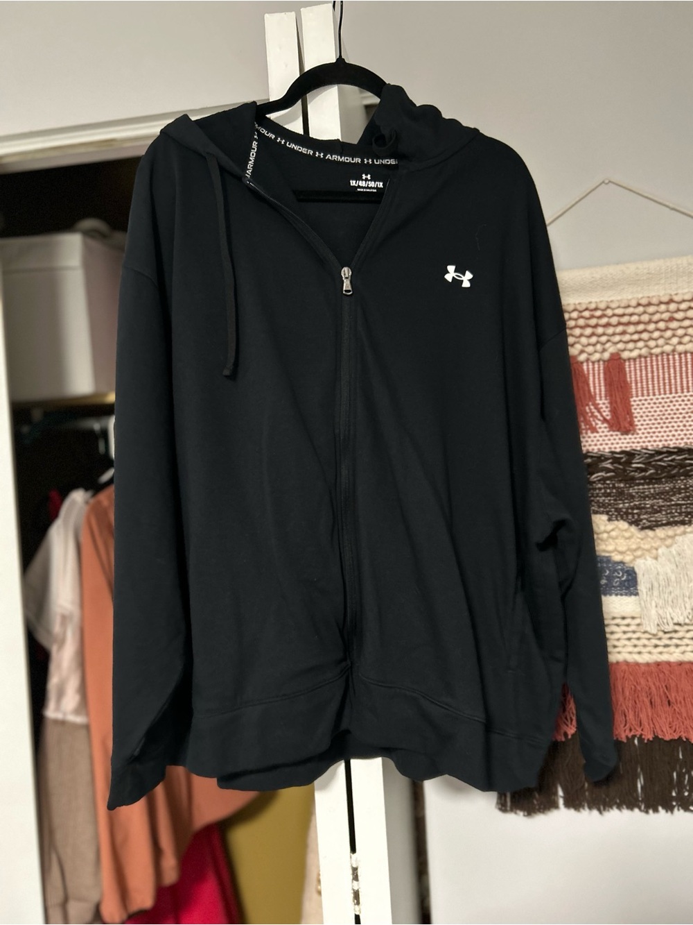 Under Armour Black Full-Zip Hooded Jacket